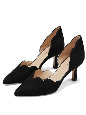 Pelle Moda – Keana Black Suede d'Orsay Pumps – Size 8 – worn once!